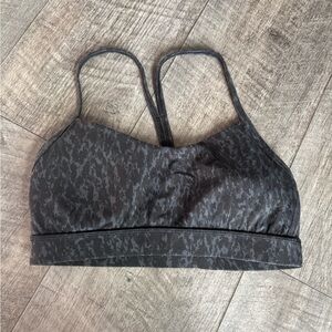 lululemon athletica Black Patterned Sports Bra